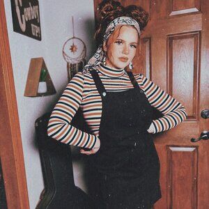 Three Turtleneck Bundle - Pink, Yellow, Brown Striped